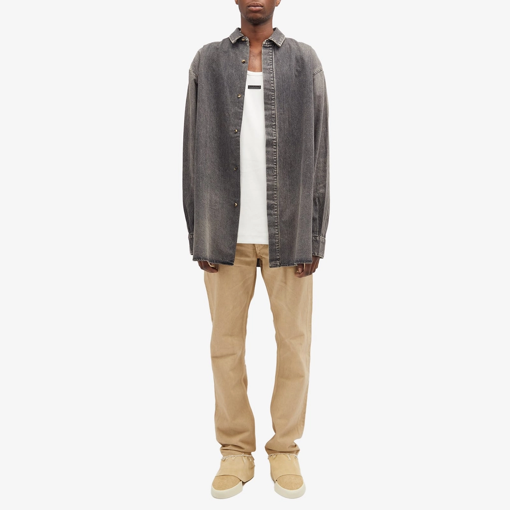 Fear of God Men's Straight 5-Pocket Jeans Washed Dune